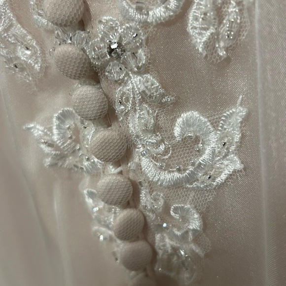 Elegant White Lace Wedding Dress - Picture 8 of 14